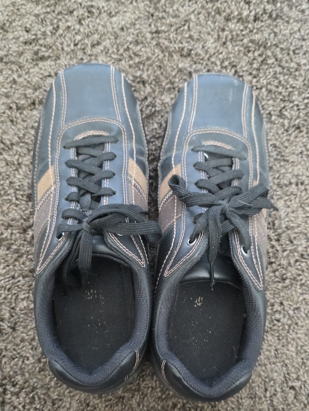 American Eagle Men's Black/Brown Memory Foam Casual Sneakers